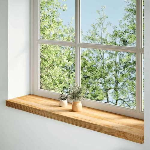 Prozorske klupice 2 kom svijetlosmeđe 100x30x2 cm masivne hrast - Svjetlosmeđa 100 x 30 x 2 cm 1 Cijena