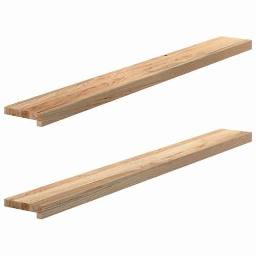 Prozorske klupice 2 kom 140x15x2 cm netretirane masivne hrast - Prirodna 140 x 15 x 2 cm 1 Cijena