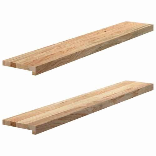 Prozorske klupice 2 kom 120x20x2 cm netretirane masivne hrast - Prirodna 120 x 20 x 2 cm 1 Cijena