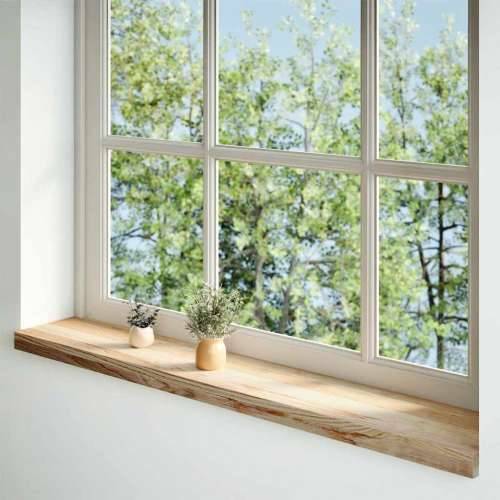 Prozorske klupice 2 kom 120x20x2 cm netretirane masivne hrast - Prirodna 120 x 20 x 2 cm 1 Cijena