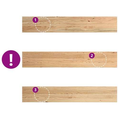 Prozorske klupice 2 kom 120x20x2 cm netretirane masivne hrast - Prirodna 120 x 20 x 2 cm 1 Cijena