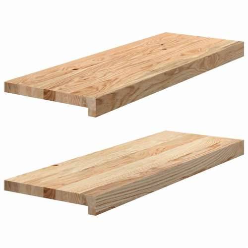 Prozorske klupice 2 kom 70x30x2 cm netretirane masivne hrast - Prirodna 70 x 30 x 2 cm 1 Cijena