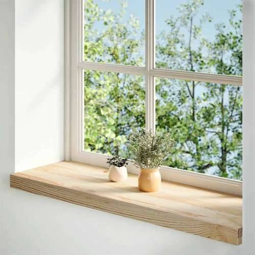 Prozorske klupice 2 kom 70x30x2 cm netretirane masivne hrast - Prirodna 70 x 30 x 2 cm 1 Cijena
