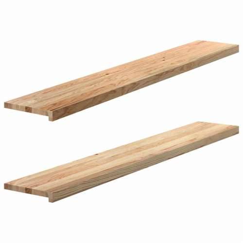 Prozorske klupice 2 kom 160x30x2 cm netretirane masivne hrast - Prirodna 160 x 30 x 2 cm 1 Cijena