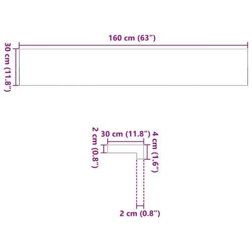 Prozorske klupice 2 kom 160x30x2 cm netretirane masivne hrast - Prirodna 160 x 30 x 2 cm 1 Cijena