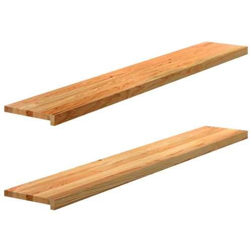 Prozorske klupice 2 kom svijetlosmeđe 160x30x2 cm masivne hrast - Svjetlosmeđa 160 x 30 x 2 cm 1 Cijena
