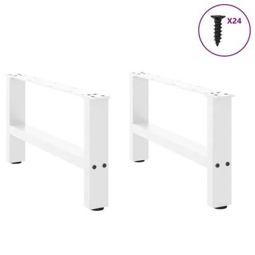 Noge za klub stolić bijele 2 kom 60 x (30-31) cm čelik - Bijela 60 x (30-31) cm 2 1 Cijena