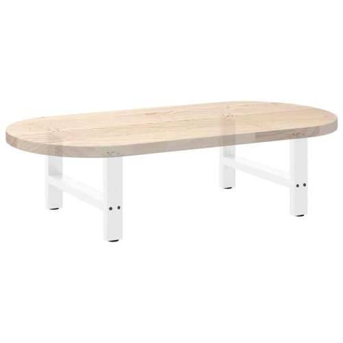 Noge za klub stolić bijele 2 kom 60 x (30-31) cm čelik - Bijela 60 x (30-31) cm 2 1 Cijena