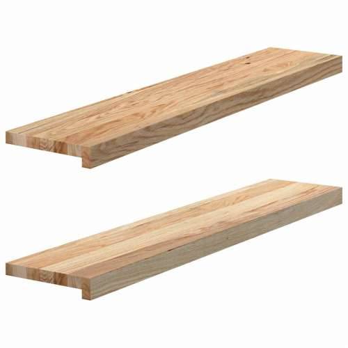 Prozorske klupice 2 kom 100x20x2 cm netretirane masivne hrast - Prirodna 100 x 20 x 2 cm 1 Cijena