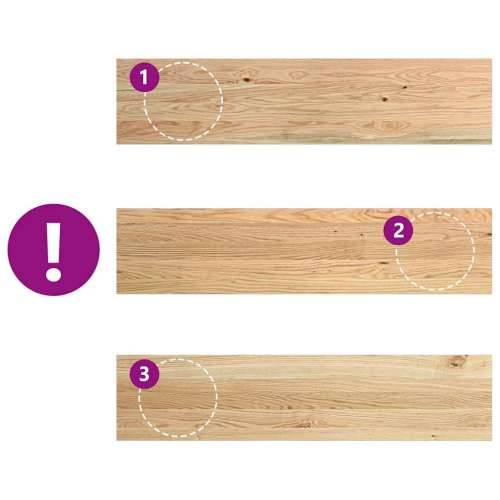 Prozorske klupice 2 kom 110x25x2 cm netretirane masivne hrast - Prirodna 110 x 25 x 2 cm 1 Cijena