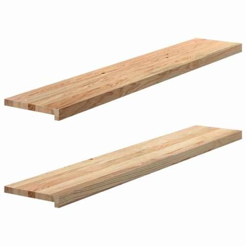 Prozorske klupice 2 kom 140x25x2 cm netretirane masivne hrast - Prirodna 140 x 25 x 2 cm 1 Cijena