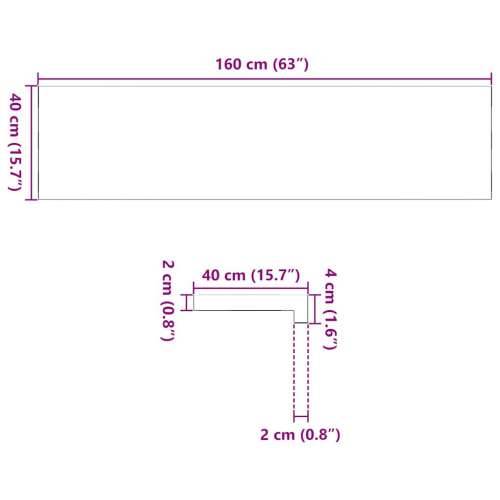 Prozorske klupice 2 kom 160x40x2 cm netretirane masivne hrast - Prirodna 160 x 40 x 2 cm 1 Cijena