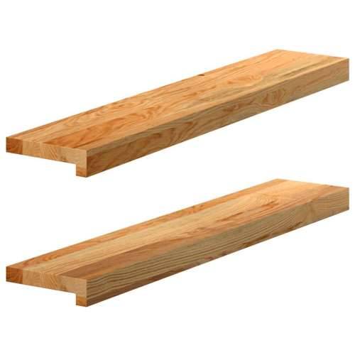 Prozorske klupice 2 kom svijetlosmeđe 80x15x2 cm masivne hrast - Svjetlosmeđa 80 x 15 x 2 cm 1 Cijena