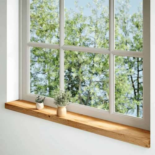 Prozorske klupice 2 kom svijetlosmeđe 120x15x2 cm masivne hrast - Svjetlosmeđa 120 x 15 x 2 cm 1 Cijena