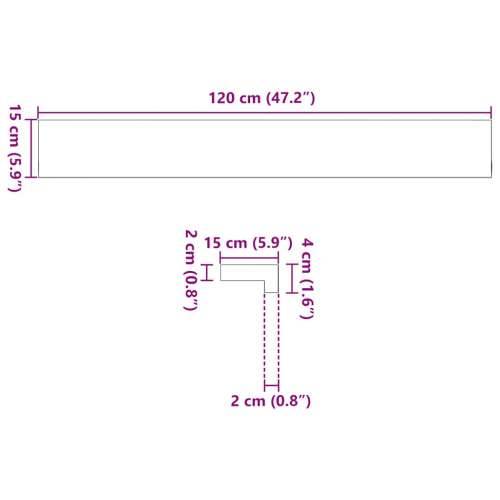 Prozorske klupice 2 kom svijetlosmeđe 120x15x2 cm masivne hrast - Svjetlosmeđa 120 x 15 x 2 cm 1 Cijena