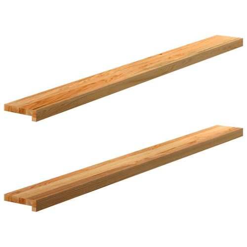 Prozorske klupice 2 kom svijetlosmeđe 160x15x2 cm masivne hrast - Svjetlosmeđa 160 x 15 x 2 cm 1 Cijena