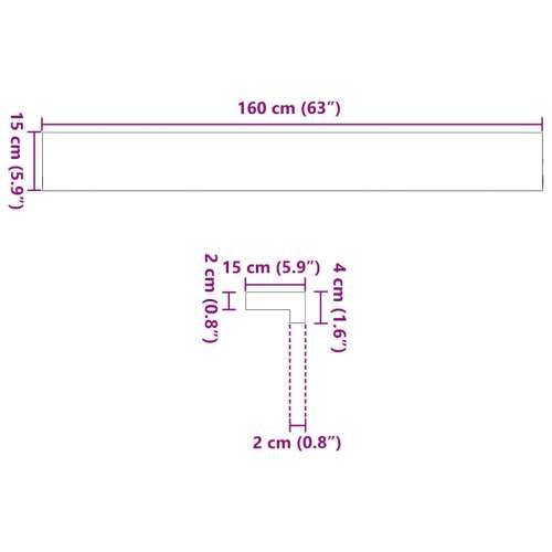 Prozorske klupice 2 kom svijetlosmeđe 160x15x2 cm masivne hrast - Svjetlosmeđa 160 x 15 x 2 cm 1 Cijena