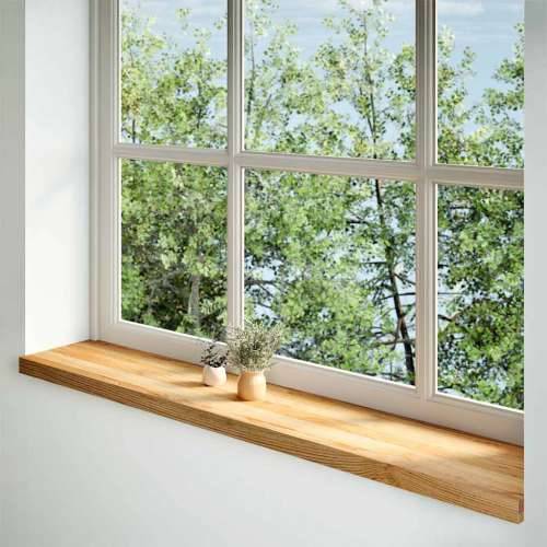 Prozorske klupice 2 kom svijetlosmeđe 140x25x2 cm masivne hrast - Svjetlosmeđa 140 x 25 x 2 cm 1 Cijena
