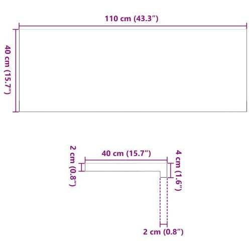 Prozorske klupice 2 kom tamnosmeđe 110x40x2 cm masivne hrast - Tamno smeđa 110 x 40 x 2 cm 1 Cijena