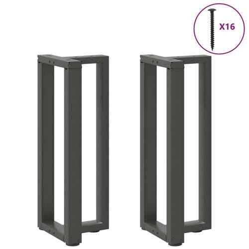 Noge za konzolni stol T-oblika 2 kom antracit 25x28x(72-73) cm čelik - Antracit 25 x 28 x (72-73) cm 2 1 Cijena