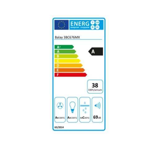Konvencionalna Napa Balay 3BC676MX 75 cm 600 m3/h 69 dB 220W Čelik Cijena