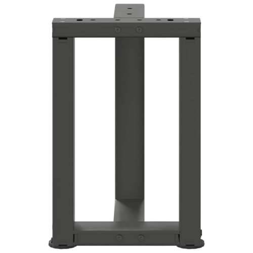Noge za klub stolić T-oblika 2 kom antracit 28x25x(42-43) cm čelik - Antracit 28 x 25 x (42-43) cm 1 Cijena