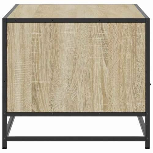 Stolić za kavu boja hrasta 100 x 50 x 45 cm od drva i metala - sonoma hrast 1 Cijena