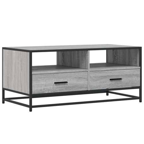 Stolić za kavu siva boja hasta 100x50x45 cm od drva i metala - Sivi hrast sonoma 1 Cijena