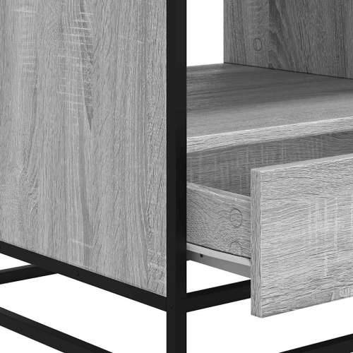 Stolić za kavu siva boja hasta 100x50x45 cm od drva i metala - Sivi hrast sonoma 1 Cijena