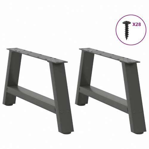 Noge za klub stolić A-oblika 2 kom antracit 60 x (30-31) cm čelik - Antracit 60 x (30-31) cm 1 Cijena