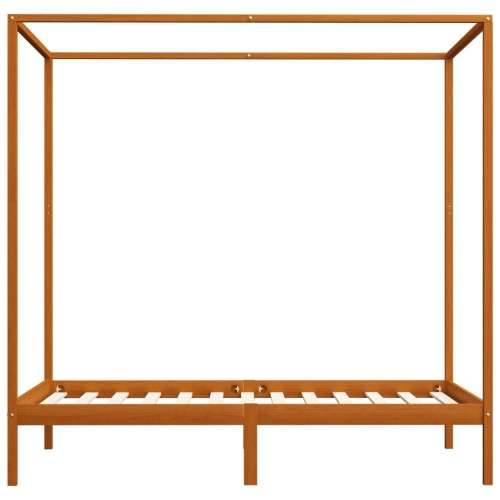 Okvir za krevet s baldahinom od borovine boja meda 120 x 200 cm Cijena