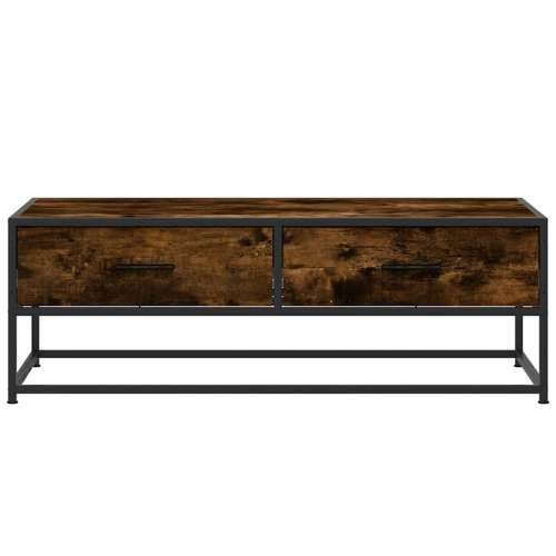 Stolić za kavu boja hrasta 100 x 50 x 35 cm od drva i metala - Dimljeni hrast 1 Cijena