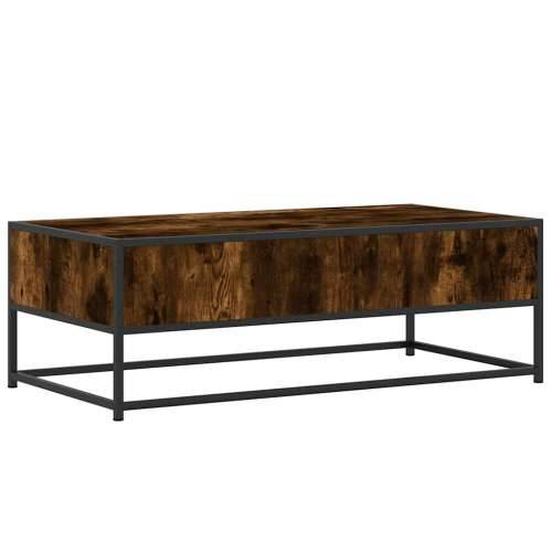 Stolić za kavu boja hrasta 100 x 50 x 35 cm od drva i metala - Dimljeni hrast 1 Cijena