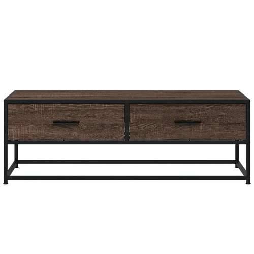 Stolić za kavu boja hrasta 100 x 50 x 35 cm od drva i metala - Smeđi hrast 1 Cijena