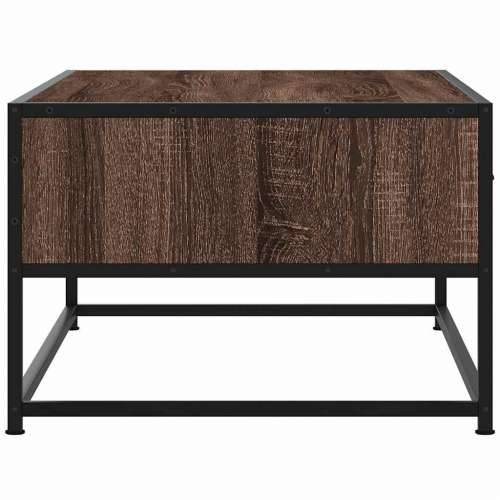 Stolić za kavu boja hrasta 100 x 50 x 35 cm od drva i metala - Smeđi hrast 1 Cijena