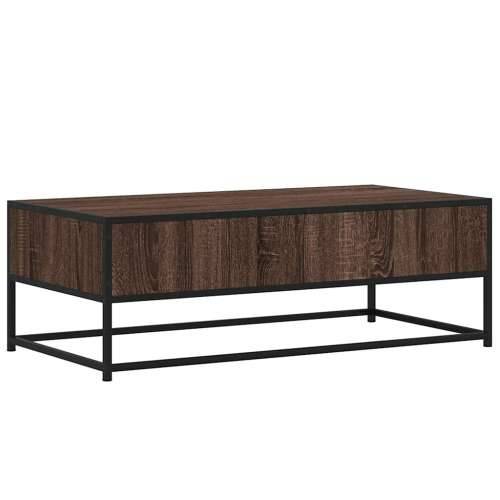 Stolić za kavu boja hrasta 100 x 50 x 35 cm od drva i metala - Smeđi hrast 1 Cijena