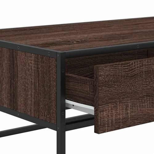 Stolić za kavu boja hrasta 100 x 50 x 35 cm od drva i metala - Smeđi hrast 1 Cijena