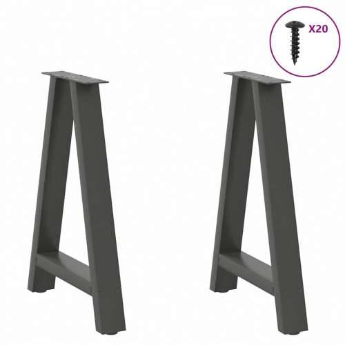 Noge za blagovaonski stol A-oblika 2 kom antracit 60 x (72-73) cm čelik - Antracit 60 x (72-73) cm 1 Cijena