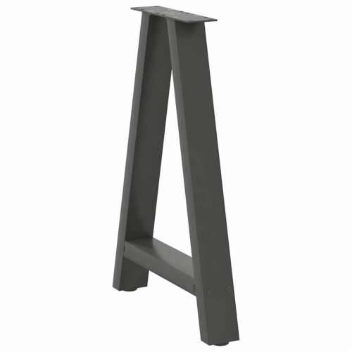 Noge za blagovaonski stol A-oblika 2 kom antracit 60 x (72-73) cm čelik - Antracit 60 x (72-73) cm 1 Cijena