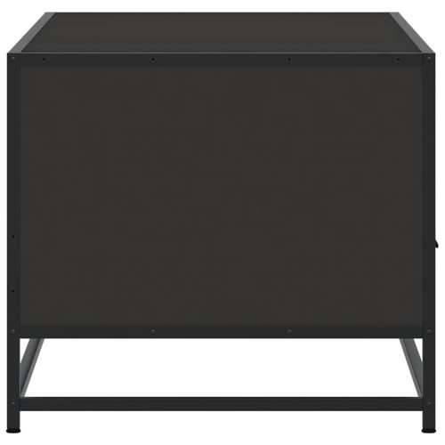 Stolić za kavu crni 100 x 50 x 45 cm konstruirano drvo i metala - Crna 1 Cijena