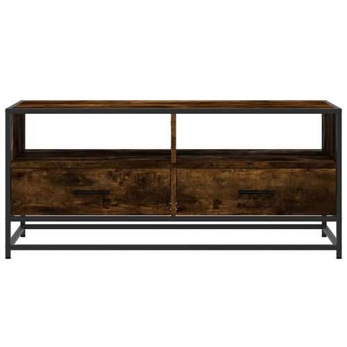 Stolić za kavu boja hrasta 100x50x45 cm od drva i metala - Dimljeni hrast 1 Cijena