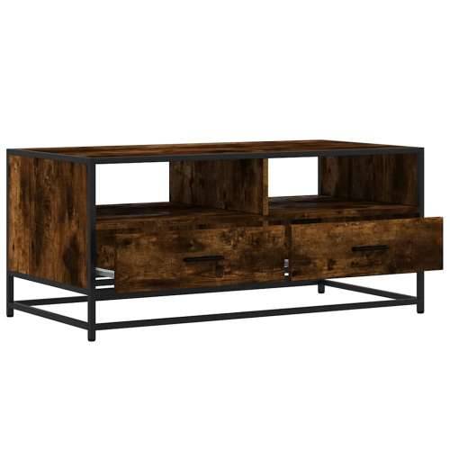 Stolić za kavu boja hrasta 100x50x45 cm od drva i metala - Dimljeni hrast 1 Cijena