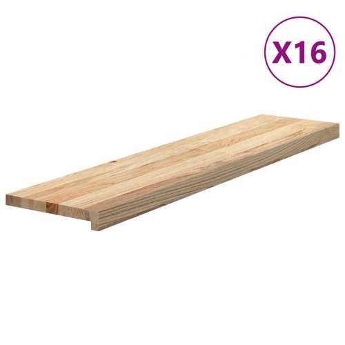 Gazišta za stepenice 16 kom od netretirane masivne hrastovine - Prirodna 110 x 30 x 2 cm 16 Cijena