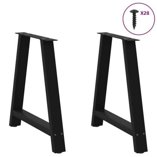 Noge za blagovaonski stol A-oblika 2 kom Crne 80 x (72-73) cm Čelik - Crna 80 x (72-73) cm 1 Cijena