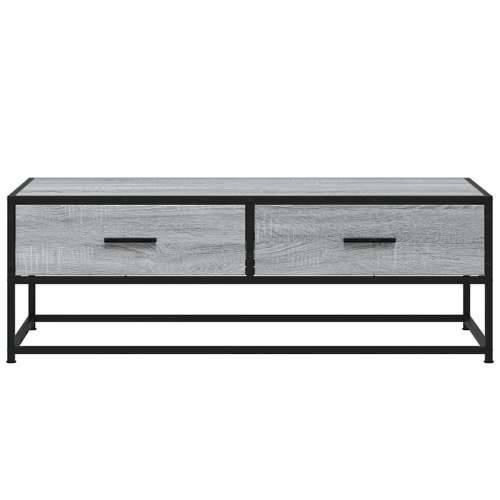 Stolić za kavu siva boja hrasta 100x50x35 cm od drva i metala - Sivi hrast sonoma 1 Cijena