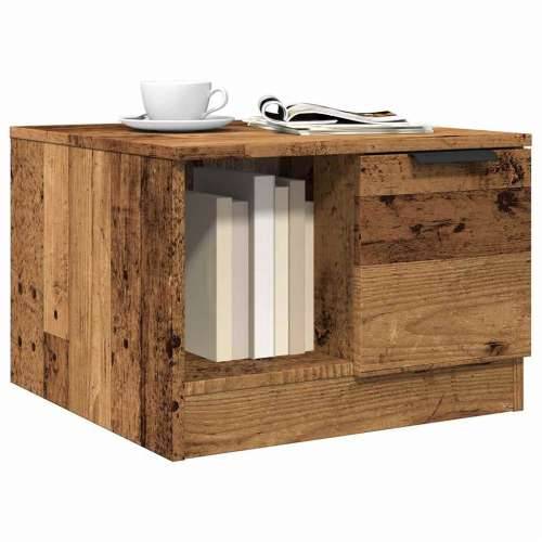 Stolić za kavu boja staro drvo 50x50x36 cm konstruiranog drva - Staro drvo 1 Cijena