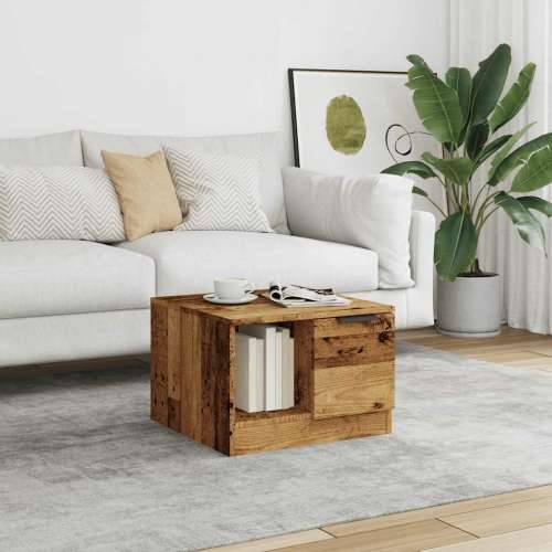 Stolić za kavu boja staro drvo 50x50x36 cm konstruiranog drva - Staro drvo 1 Cijena