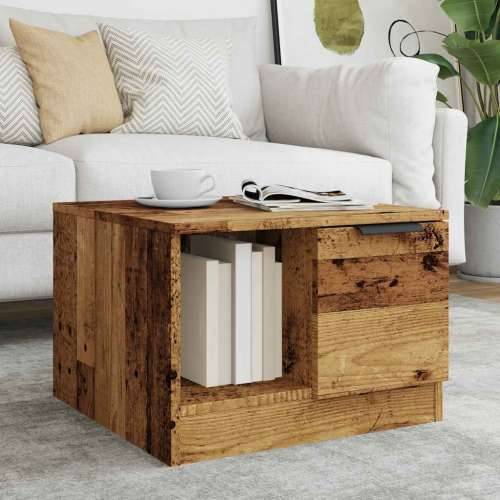 Stolić za kavu boja staro drvo 50x50x36 cm konstruiranog drva - Staro drvo 1 Cijena