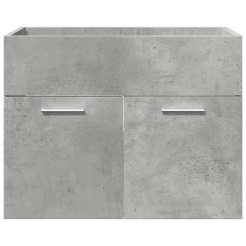 4-dijelni set kupaonskog namještaja siva boja betona drveni - Beton siva 60 x 38.5 x 46 cm 1 Cijena