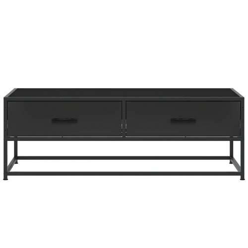 Stolić za kavu crni 100 x 50 x 35 cm konstruirano drvo i metal - Crna 1 Cijena